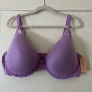 ThirdLove 24/7 Classic Uplift Plunge Underwire Bra - Lilac Blush - 44E - NWT